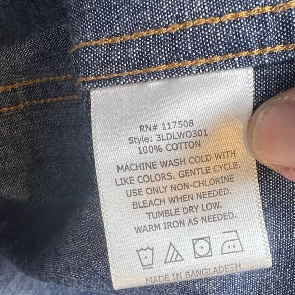 Levi's Men's Dark Denim Working Shirt - Size M - Picture 5 of 8